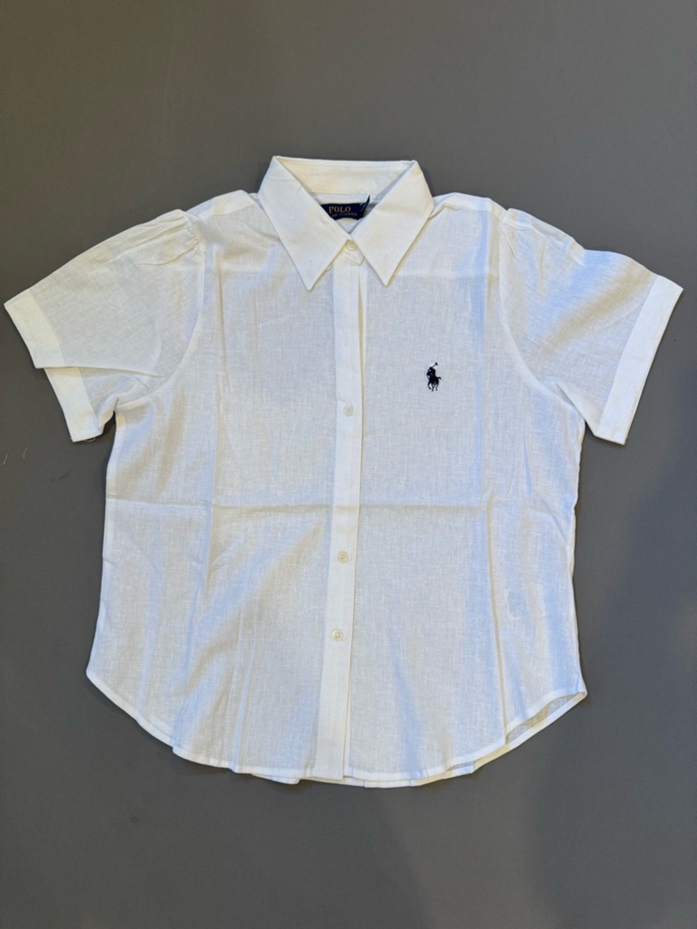 Polo by Ralph Lauren White Short-Sleeve Button-Up Shirt